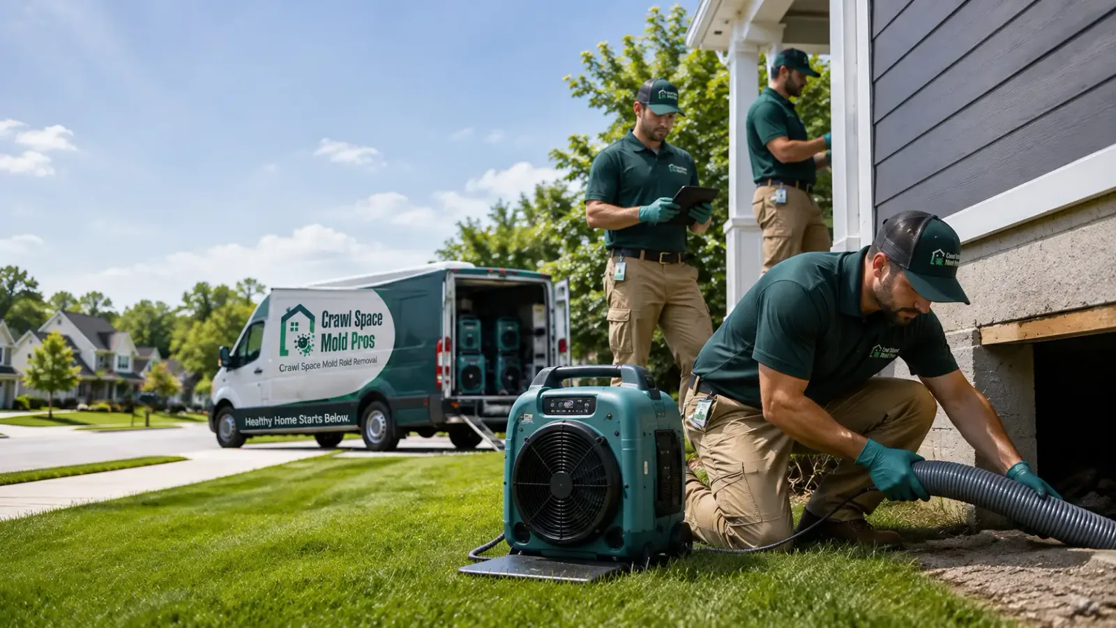 Crawl Space Mold Removal in Akron, IA